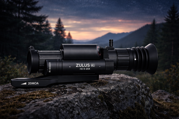 Фото Цифровой прицел DNT ZULUS V2 HD 5-20x c лазерным дальномером и баллистическим калькулятором в интернет-магазине Nickhunter