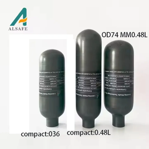 Фото Матовая Колба 0,48 л 300 атм суперкомпакт для Леший 2 (ALSAFE) в интернет-магазине Nickhunter